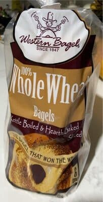 100% Whole Wheat Bagels