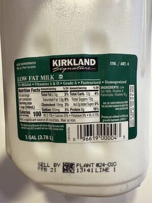 1% LOW FAT MILK