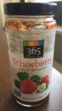 365 everyday value, fruit spread, strawberry