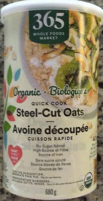 Biologique Avoine découpée cuisson rapide