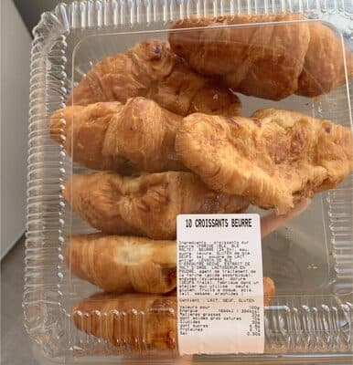 10 Croissants beurre