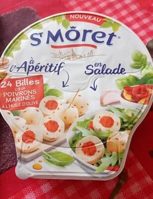 24 billes coeur poivron marinés
