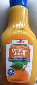 100% pure squeezed premium orange juice