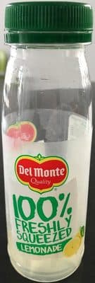 100% freshly squeezed lemonade