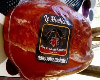 1/6 jambon cuit supérieur fume haut Doubs