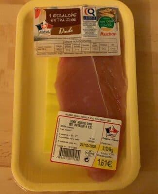 1 escalope de dinde