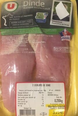 2 escalopes de dinde
