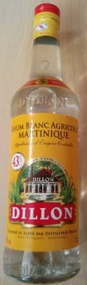 Rhum blanc agricole Martinique