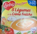 8 legumes a la creme fraiche