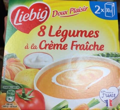 8 legumes a la creme fraiche