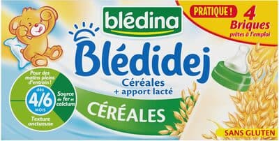 BLEDIDEJ 4x250 ml Céréales Dès 4/6 mois