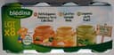 2 Carottes Semoule Dinde / 2 Petits Légumes Pommes de Terre Lieu / 4 Légumes Verts Poulet 8x200g