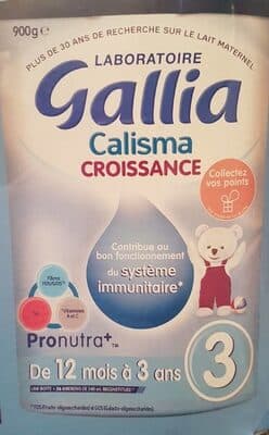 GALLIA CALISMA Croissance 3ème âge 2x900g Dès 12 Mois