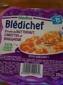 BLEDINA BLEDICHEF Etuvée de Butternut, Carottes et Boulghour 250g Dès 15 Mois