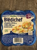 BLEDINA BLEDICHEF Légumes, Pâtes et Cabillaud Façon Beurre Blanc 250g Dès 24 Mois