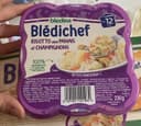 BLEDINA BLEDICHEFx6 Risotto aux Panais et Champignons / Hachis Parmentier des Tout-Petits / Petits Spaghetti à la Bolognaise Dès 12 Mois