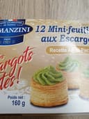 12 mini feuilletés aux escargots