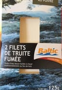 2 filets de truite fumée