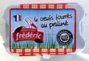 6 oeufs fourrés au praliné
