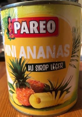 4 / 4 Mini Ananas 30 Tranches Entieres Pareo