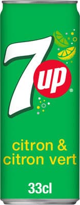 7UP saveur citron & citron vert 33 cl