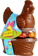 (poule en chocolat au lait + oeufs)