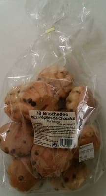 10 Briochettes aux Pépites de Chocolat 