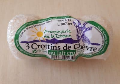 3 Crottins de Chèvre au lait cru