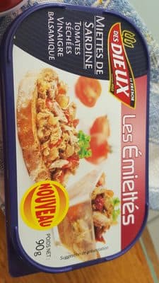 1/7 emiettés de sardines tomates séchées & vin. balsamique