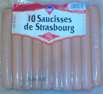 10 saucisses de Strasbourg