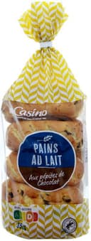 10 pains au lait aux pépites de chocolat