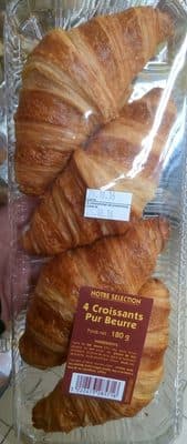 4 croissants pur beurre