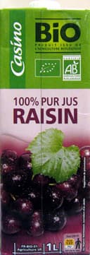 100 % Pur Jus Raisin