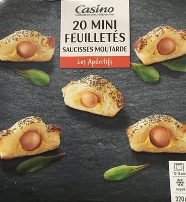 20 Mini feuilletés saucisses moutarde