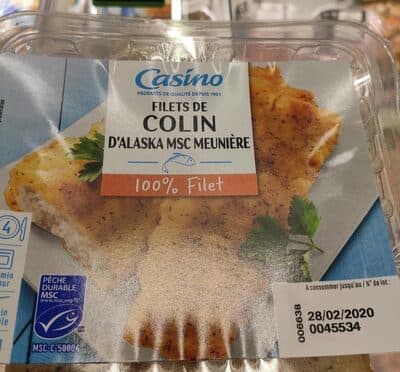 100% Filets de Colin d'Alaska - Meunière