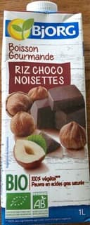 Boisson gourmande riz choco noisettes