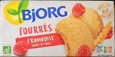 Biscuits fourrés aux framboises