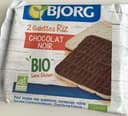 2 Galettes De Riz Au Chocolat Noir Bio