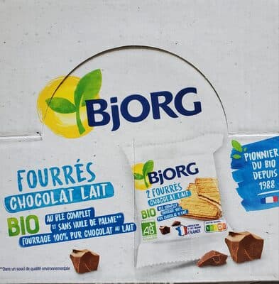 Bjorg Fourrés chocolat lait Bio