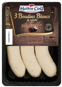 3 boudins blancs de volaille à la truffe