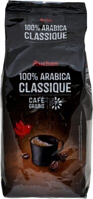100% arabica classique cafe grains