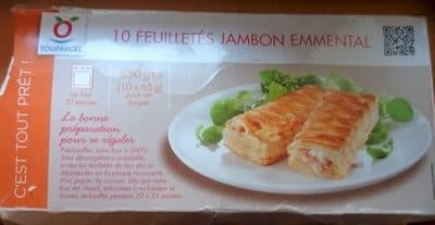 10 feuilletés Jambon Emmental