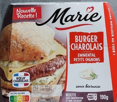 Burger Charolais Emmental Petits Oignons