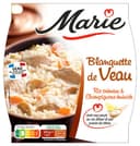 Blanquette de veau, Riz crémeux et Champignons émincés