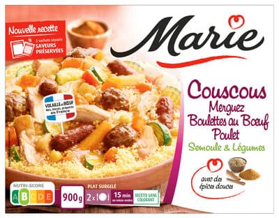 Couscous Poulet et Merguez Semoule et légumes