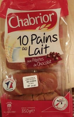 10 Pains au lait aux pépites de chocolat