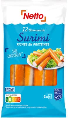 12 Bâtonnets de surimi saveur crabe - MSC - 200g