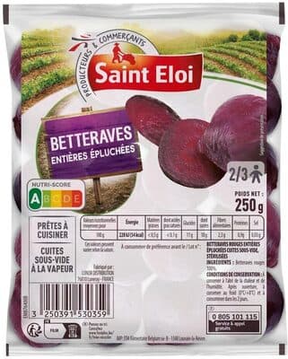 Betteraves rouges ent. eplu. 250g
