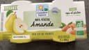 100 % végétal amande sur lit de poires