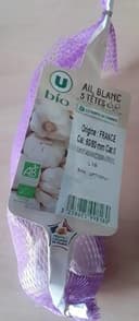Ail blanc 3 têtes, calibre 60/80